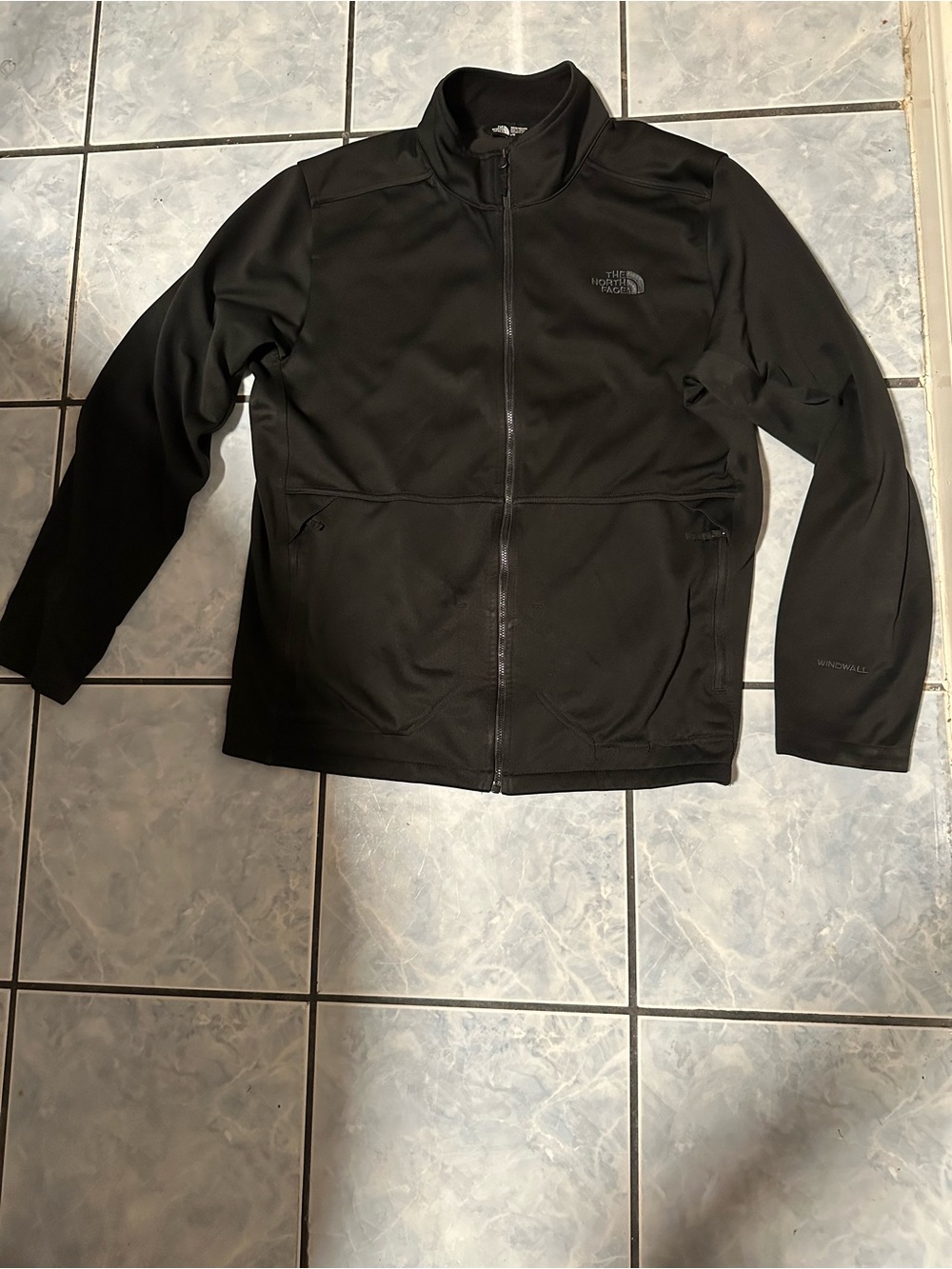 MEN THE NORTH FACE (WINDWALL) ZIP UP FLEECE JACKET SIZE L